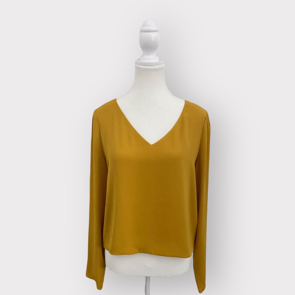 Aritzia Babaton v-neck blouse size M